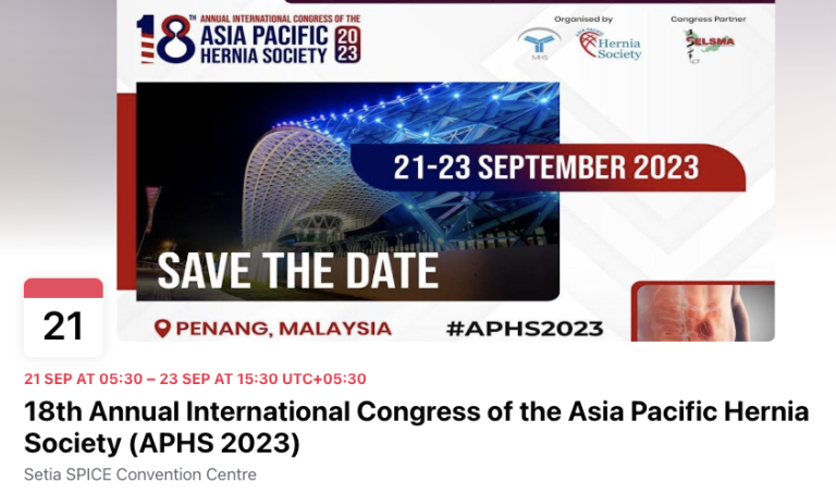 APHS 2023, Penang Malaysia